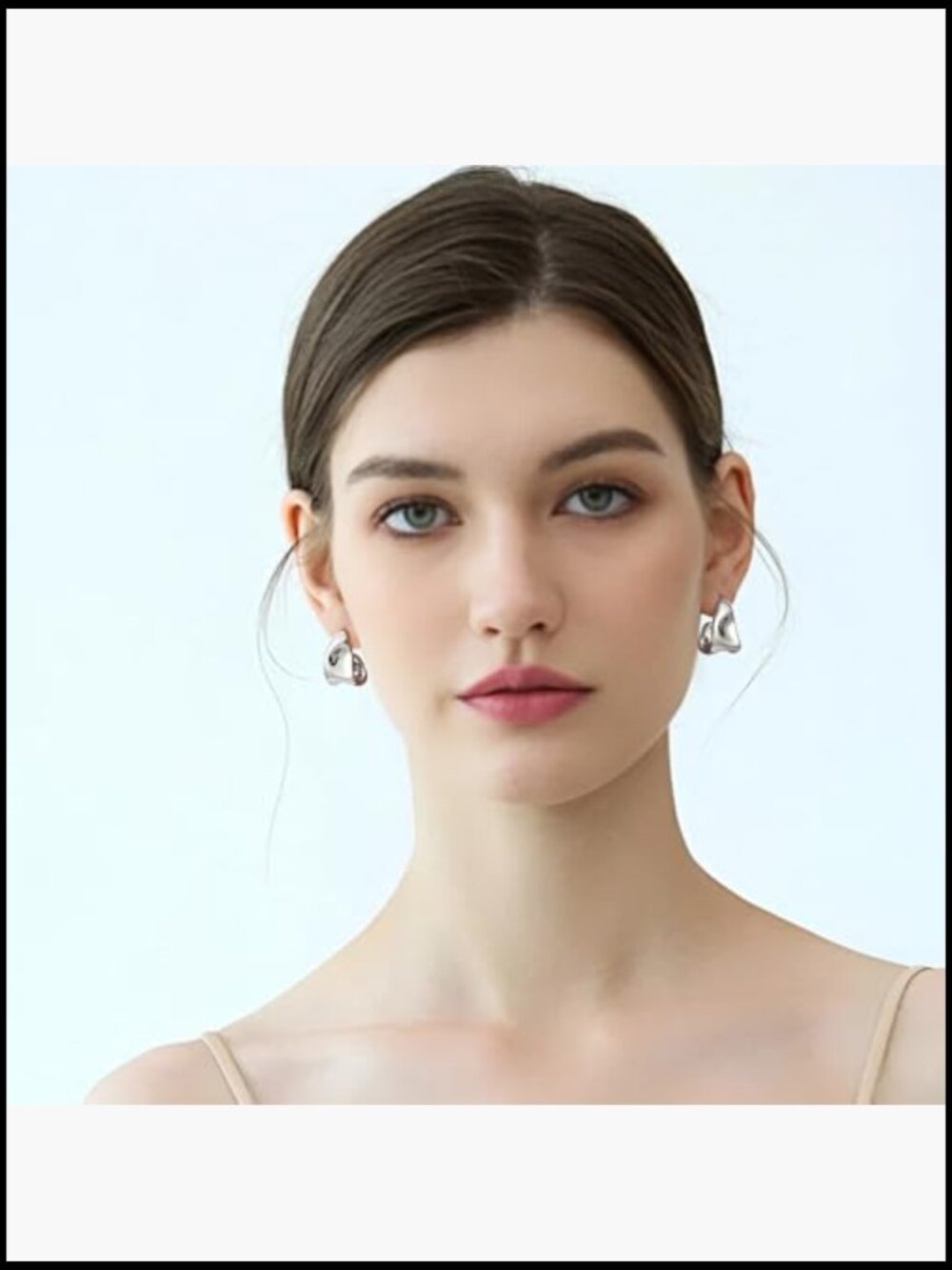 Chunky Teardrop Earrings Sterling Silver Post Gold Plated Statement Drop - Picture 5 of 7